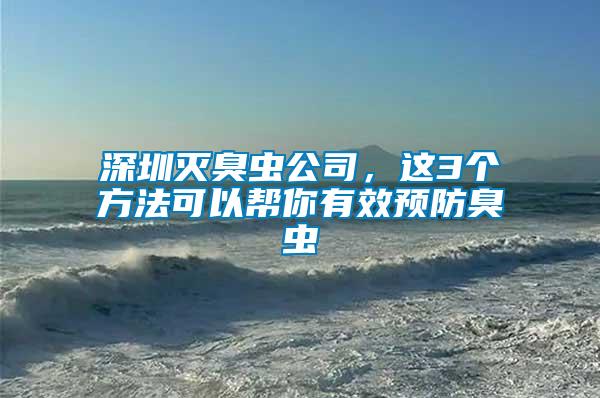 深圳滅臭蟲(chóng)公司，這3個(gè)方法可以幫你有效預(yù)防臭蟲(chóng)