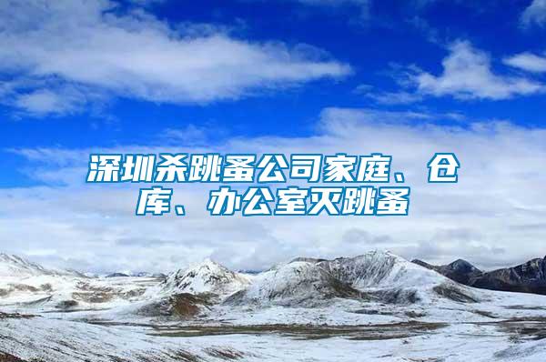 深圳殺跳蚤公司家庭、倉庫、辦公室滅跳蚤