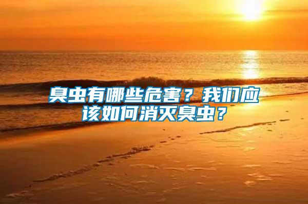 臭蟲有哪些危害？我們應(yīng)該如何消滅臭蟲？