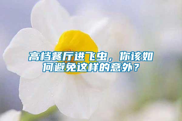 高檔餐廳進(jìn)飛蟲，你該如何避免這樣的意外？