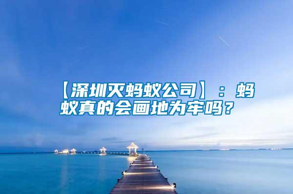 【深圳滅螞蟻公司】：螞蟻真的會畫地為牢嗎？