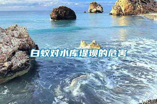 白蟻對(duì)水庫堤壩的危害