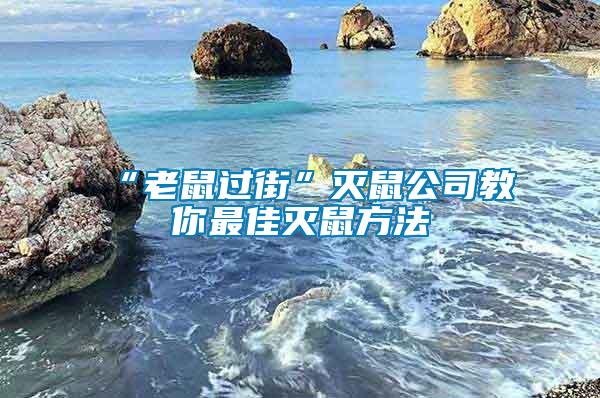 “老鼠過街”滅鼠公司教你最佳滅鼠方法