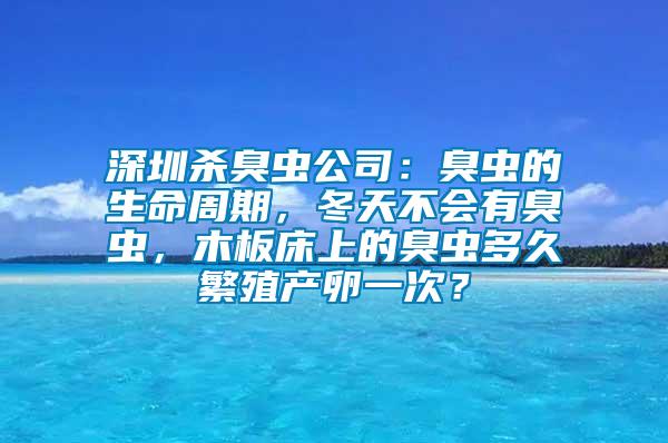 深圳殺臭蟲公司：臭蟲的生命周期，冬天不會有臭蟲，木板床上的臭蟲多久繁殖產(chǎn)卵一次？