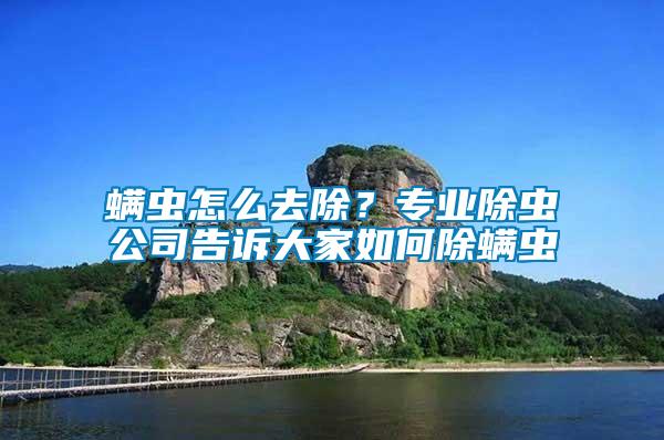 螨蟲怎么去除？專業(yè)除蟲公司告訴大家如何除螨蟲