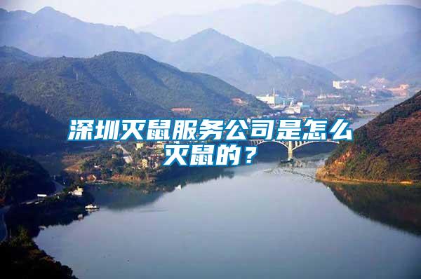 深圳滅鼠服務(wù)公司是怎么滅鼠的？