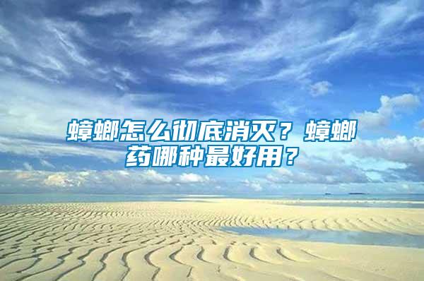 蟑螂怎么徹底消滅？蟑螂藥哪種最好用？