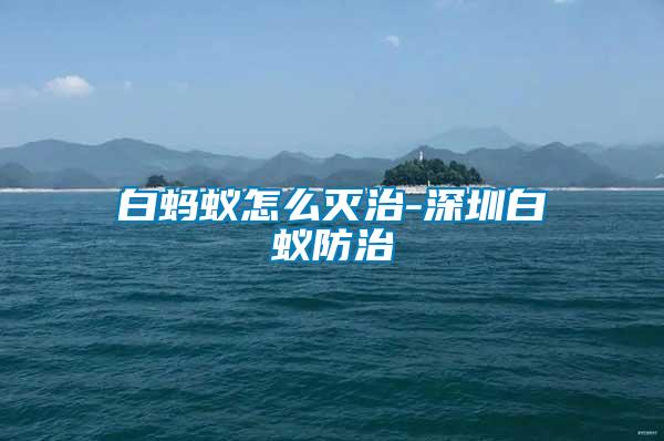 白螞蟻怎么滅治-深圳白蟻防治