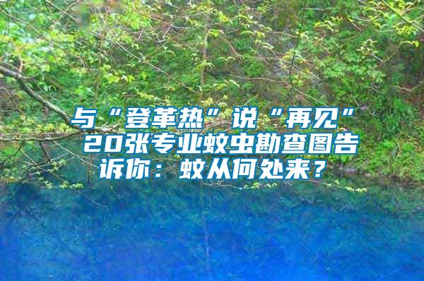 與“登革熱”說“再見” 20張專業(yè)蚊蟲勘查圖告訴你：蚊從何處來？