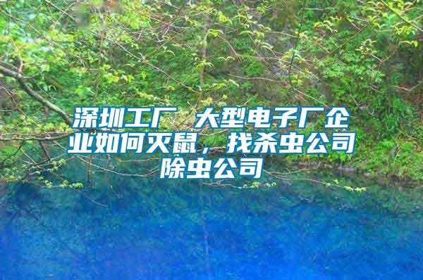 深圳工廠 大型電子廠企業(yè)如何滅鼠，找殺蟲(chóng)公司除蟲(chóng)公司