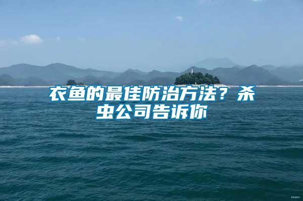 衣魚的最佳防治方法？殺蟲公司告訴你