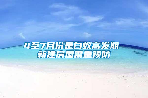 4至7月份是白蟻高發(fā)期 新建房屋需重預(yù)防