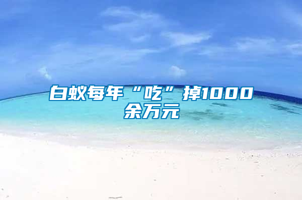 白蟻每年“吃”掉1000余萬元