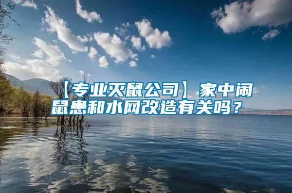 【專業(yè)滅鼠公司】家中鬧鼠患和水網(wǎng)改造有關(guān)嗎？