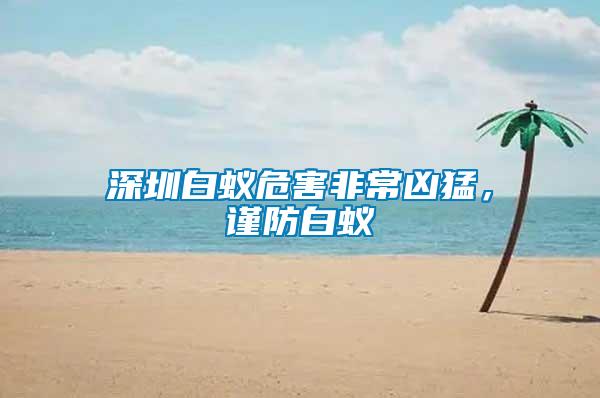 深圳白蟻危害非常兇猛，謹防白蟻