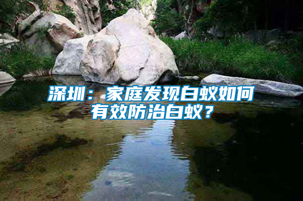 深圳：家庭發(fā)現白蟻如何有效防治白蟻？