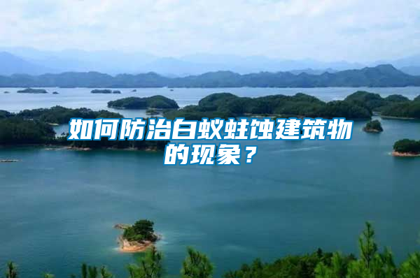 如何防治白蟻蛀蝕建筑物的現(xiàn)象？