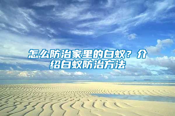 怎么防治家里的白蟻？介紹白蟻防治方法