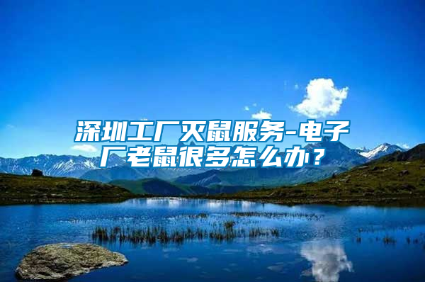 深圳工廠滅鼠服務(wù)-電子廠老鼠很多怎么辦？