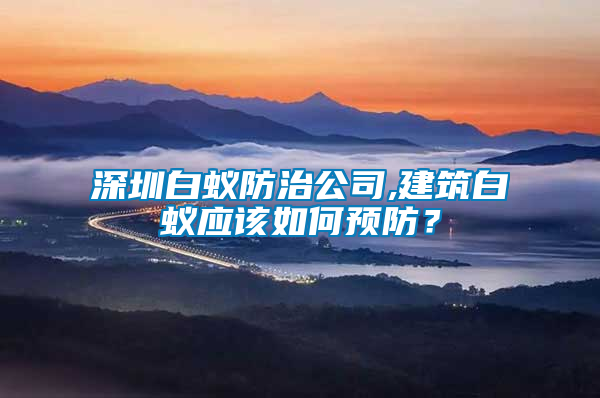 深圳白蟻防治公司,建筑白蟻應(yīng)該如何預(yù)防？