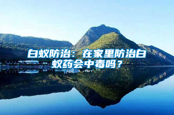 白蟻防治：在家里防治白蟻藥會中毒嗎？